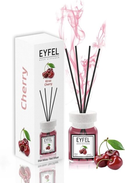 EYFEL Reed Diffusers for Home - Cherry Reed Diffuser Set 4.00 fl oz Oil Diffuser Sticks, Bathroom Diffuser, Oil Reed Diffuser, Scented Sticks, Oil Diffuser Sticks, Reed Diffuser for Bathroom'