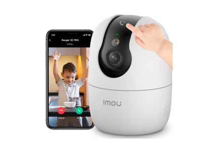 Imou 3K Camera for Home, 5MP Indoor Cameras with One Touch Call Button, Indoor Security Camera WIFI6 2.4GHz& 5GHz Dual-band Baby Monitor, UHD CCTV Camera for Home, Smart with Alexa(Ranger 2C Pro3K)