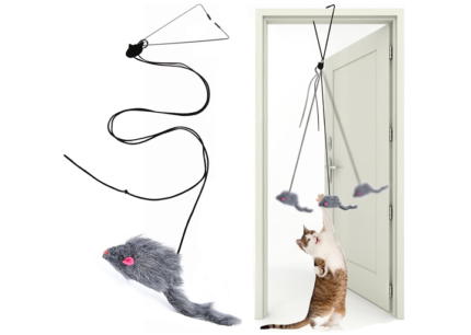 Kalimdor Interactive Feathered Cat Toys, Retractable Cat Toy, Kitten Fun, Physical Exercise, Mental Puzzle Toys for Kittens