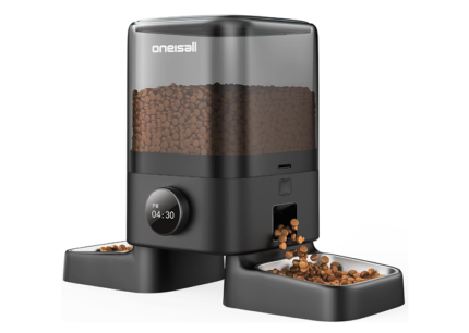 oneisall Automatic Cat Feeder for 2 Cats, 20 Cups/5L Auto Cat Feeder, Automatic Cats Food Dispenser for Small Pets Indoor, Timed Pet Feeder for Dry Food