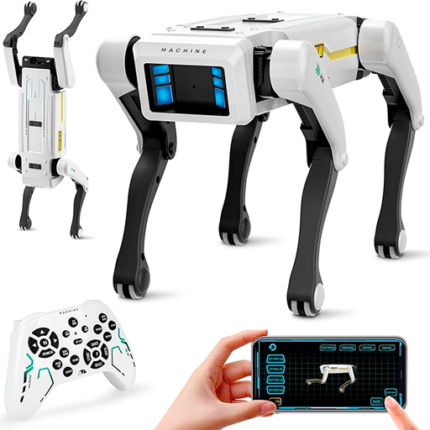 Smart Robot Dog - Interactive STEM Pet with Voice Control, 30+ Actions & APP Programming, Durable Design for Kids Age 6+ (Compatible with iOS/Android)