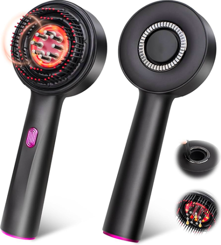 Upgrade 2 in 1 Hair Oil Applicator, Electric Brush for Growth, Scalp Massager, IPX7 Waterproof Oil Dispenser