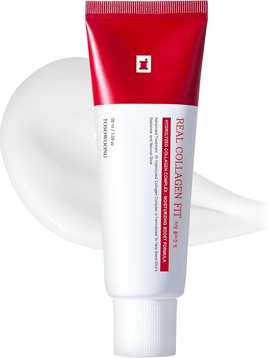 TOSOWOONG Real Collagen Fit, Hydrolyzed Collagen Wrapping Mask, Peel Off Facial Mask, Supports Elasticity, Hydrating, Glow, Glass Skin, Face Moisturizer, Self Care, Korean Skin Care, 50ml, 1.69 fl. oz