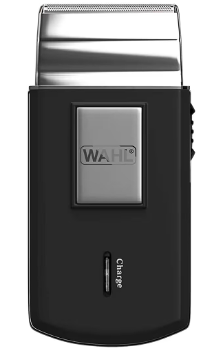 WAHL Travel Shaver for Men - Wet & Dry Cordless Electric Razor with Powerful Motor - Sharp Blades 0.4mm Cutting Length - Spare Blade Foil - Lightweight Design - 45 Min Runtime Travel Pouch, 3615-1027